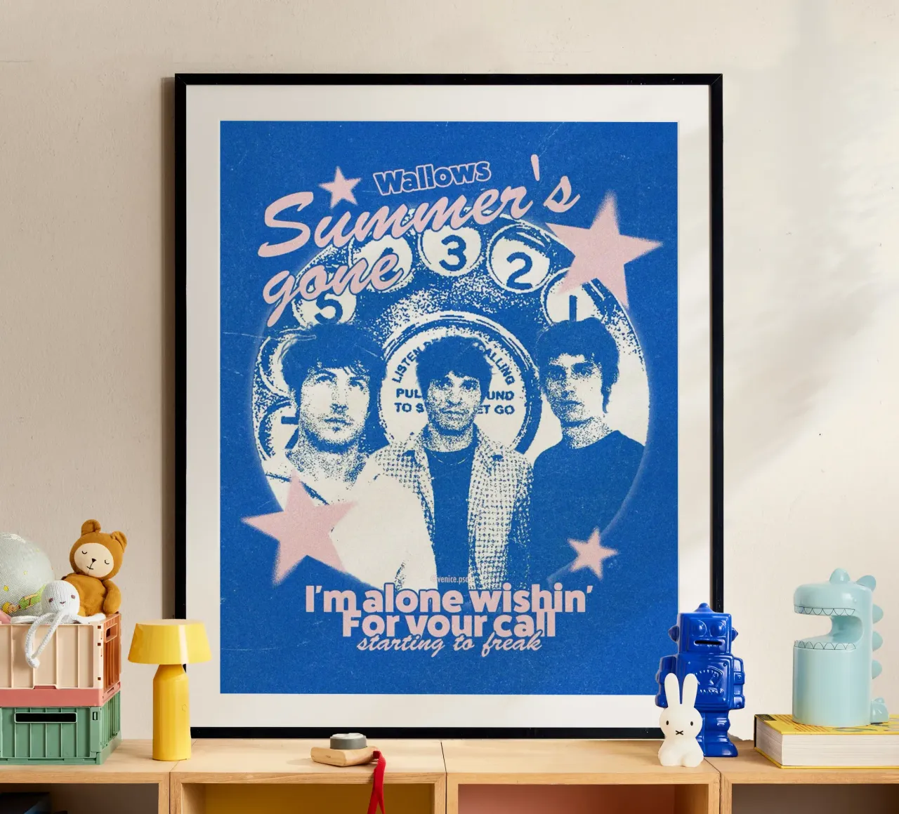Persi nelle onde retrò poster da ktlocb