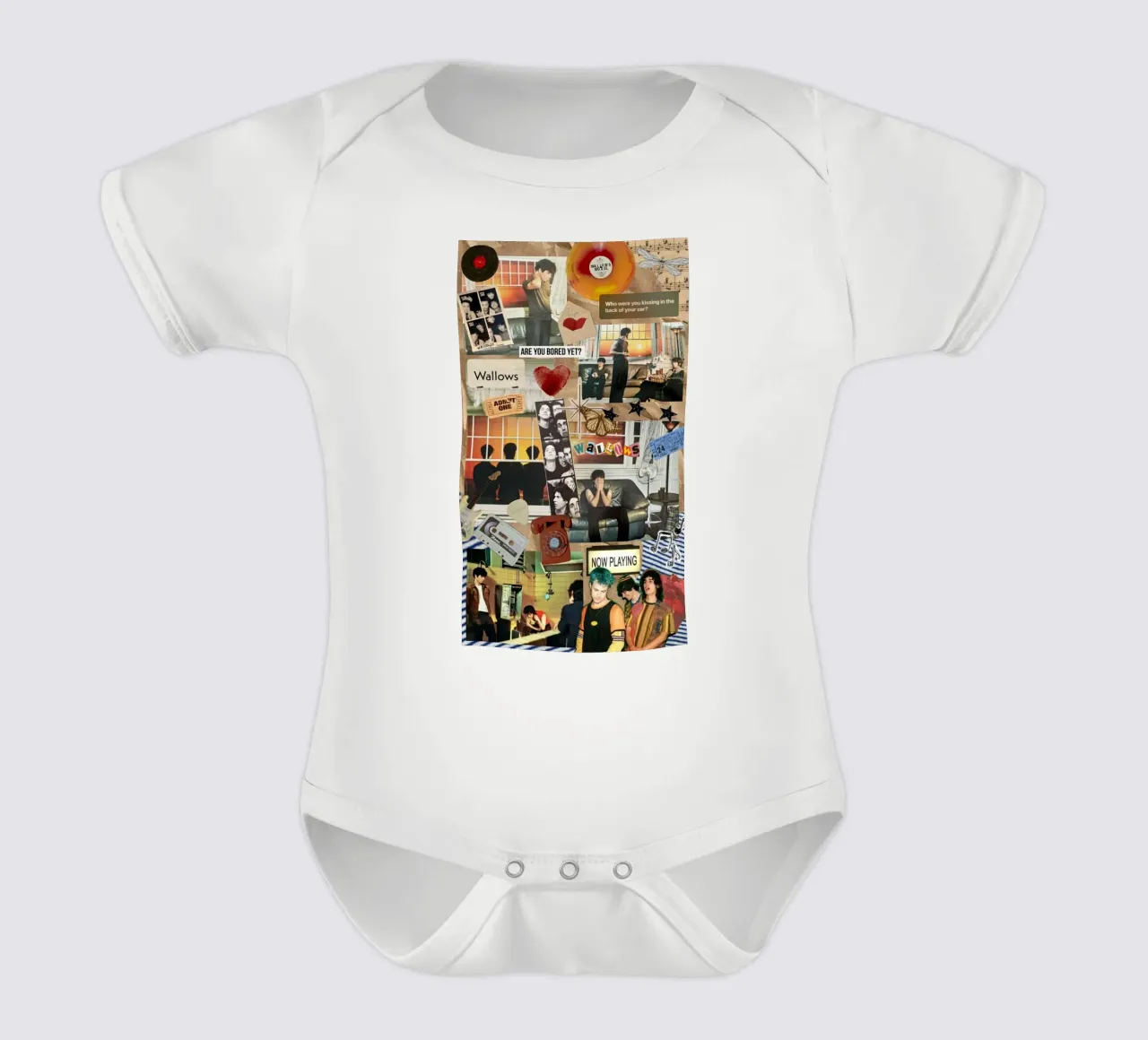 Gloed in schaduwen babyrompertje korte mouwen van ktlocb