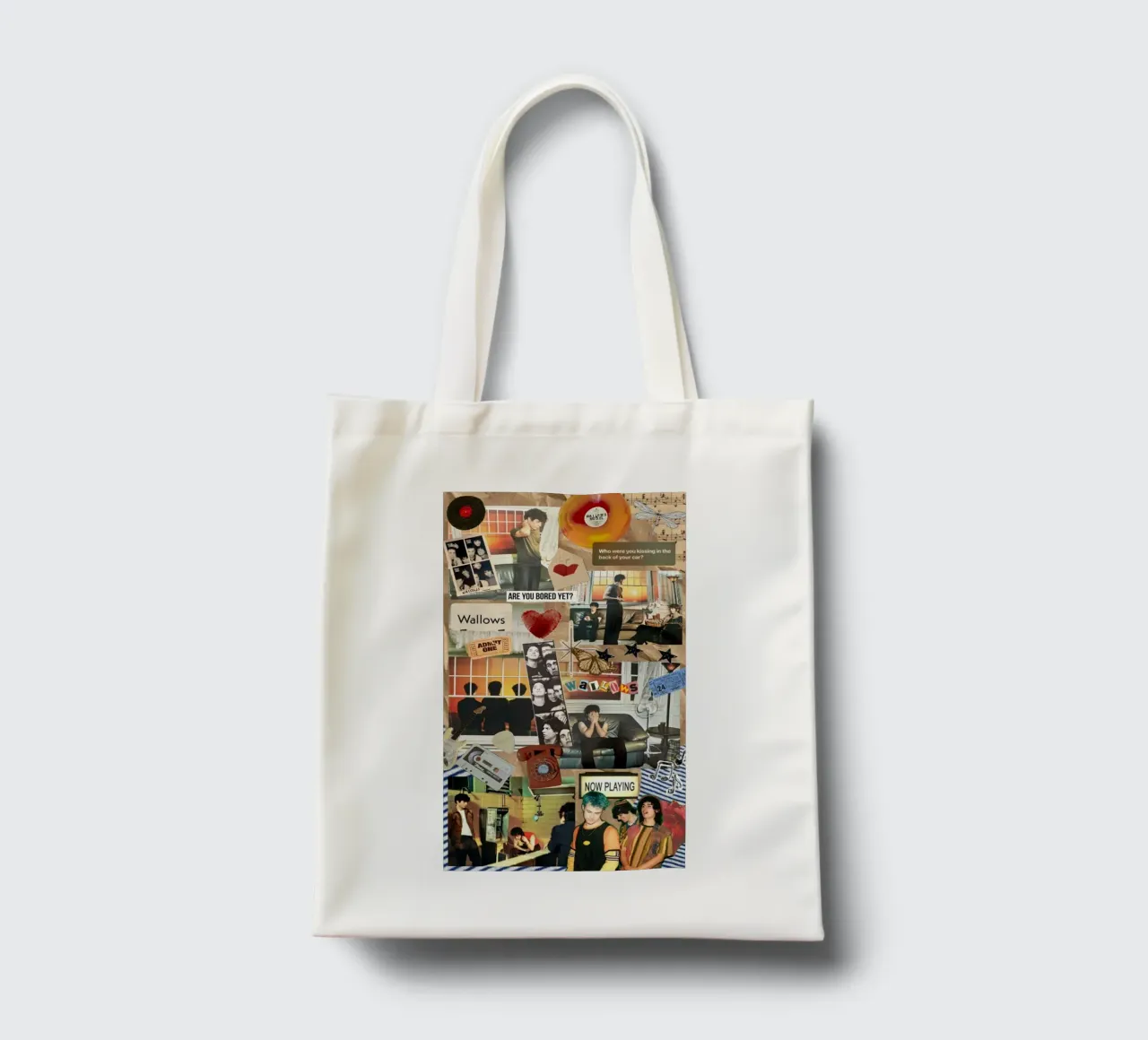 Gloed in schaduwen jute draagtas van ktlocb