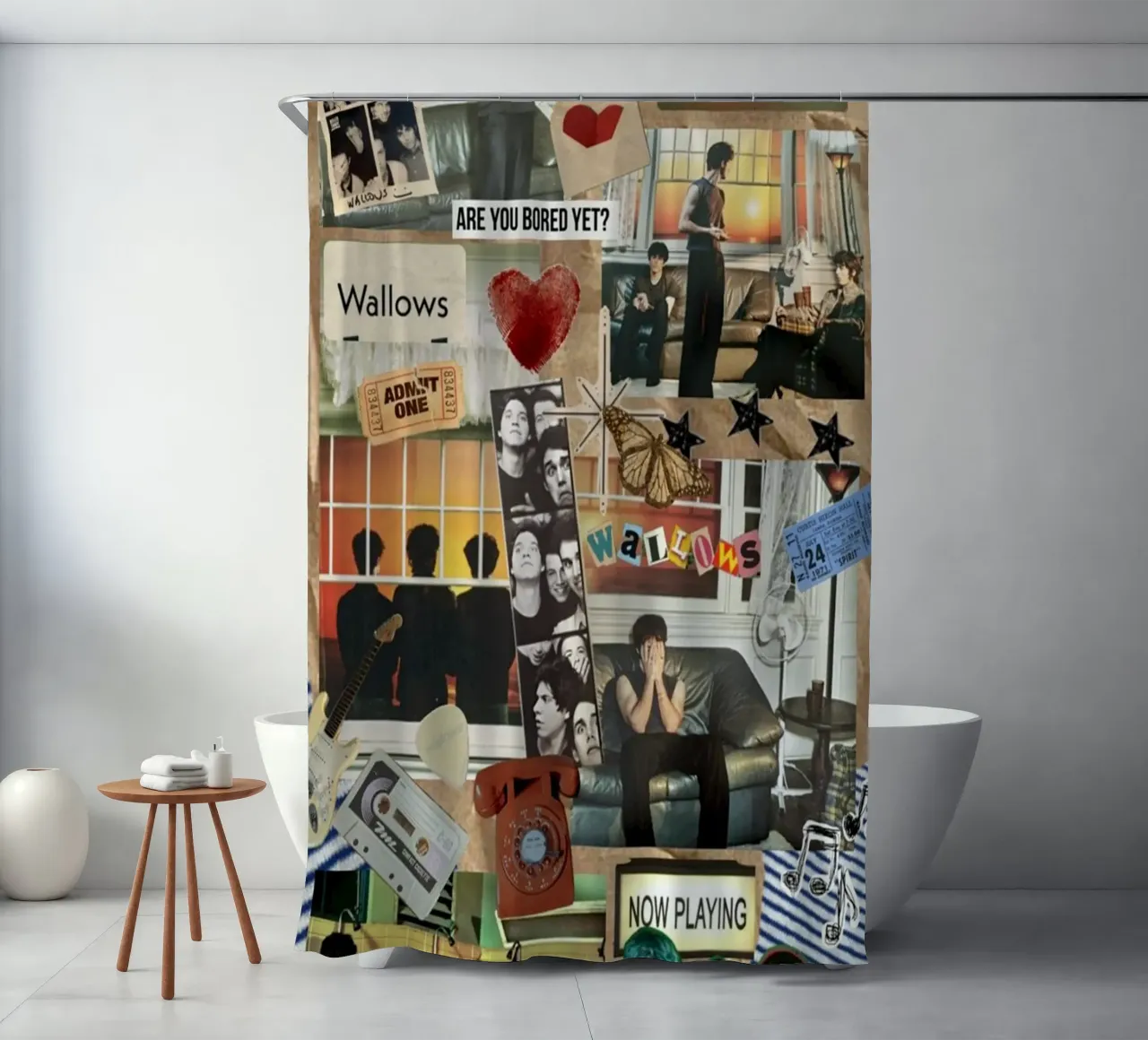 Gloed in schaduwen douchegordijn van ktlocb