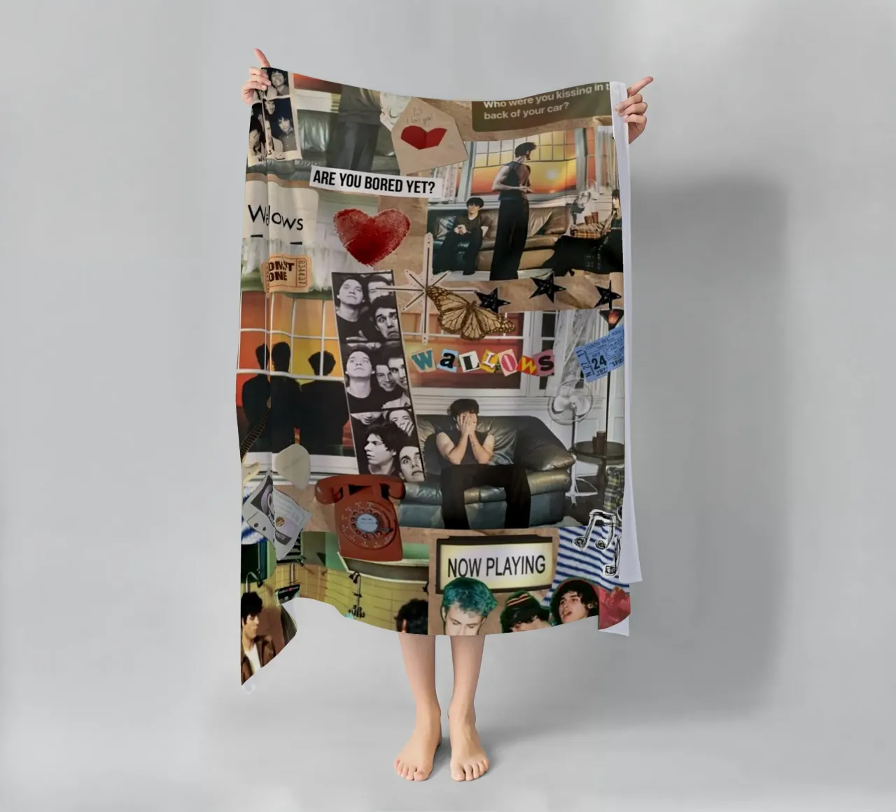 Gloed in schaduwen strandhanddoek van ktlocb