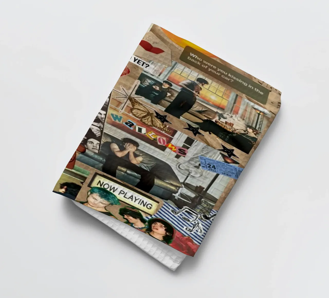 Gloed in schaduwen theedoek van ktlocb