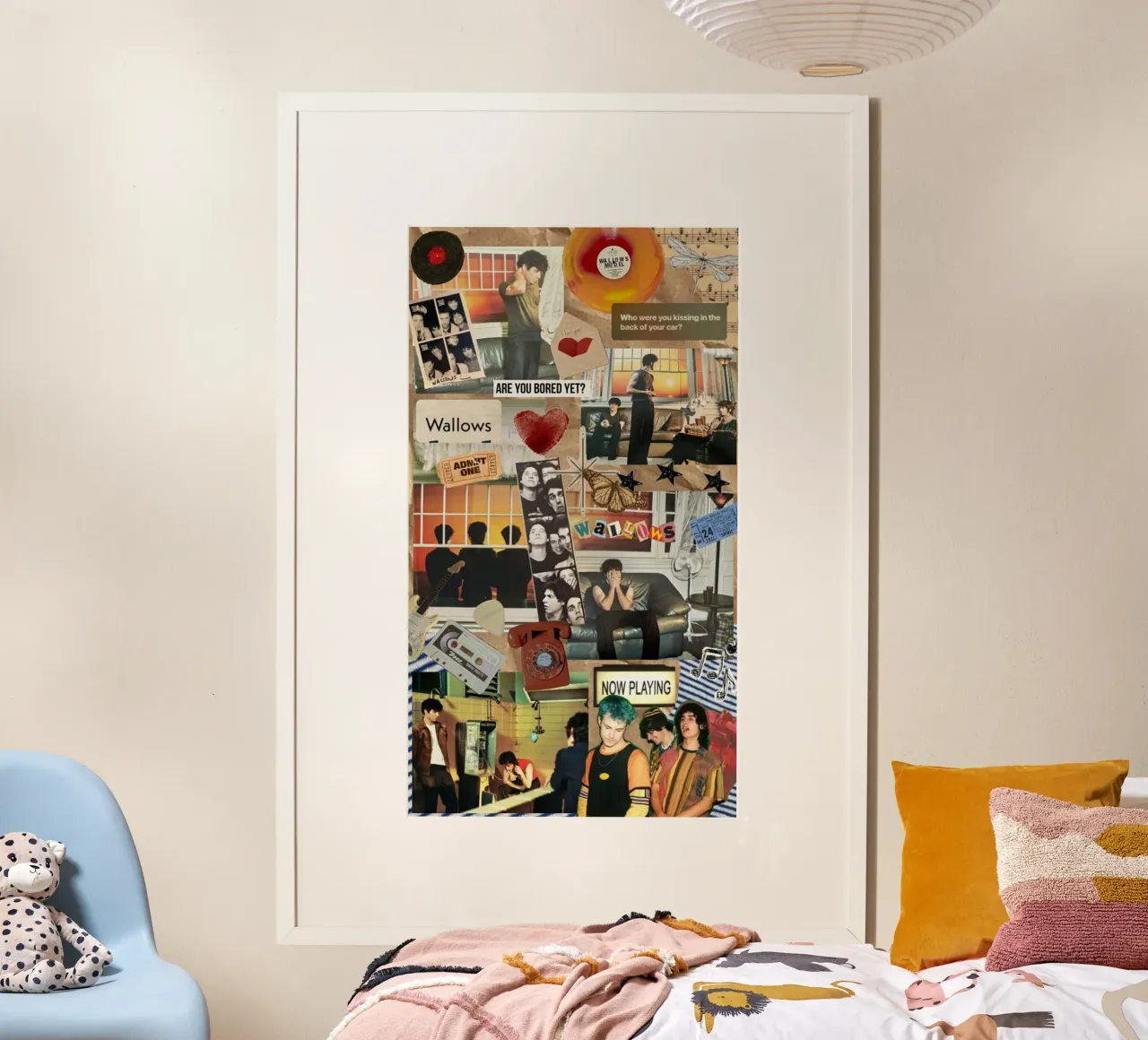 Gloed in schaduwen poster met kunststof frame van ktlocb