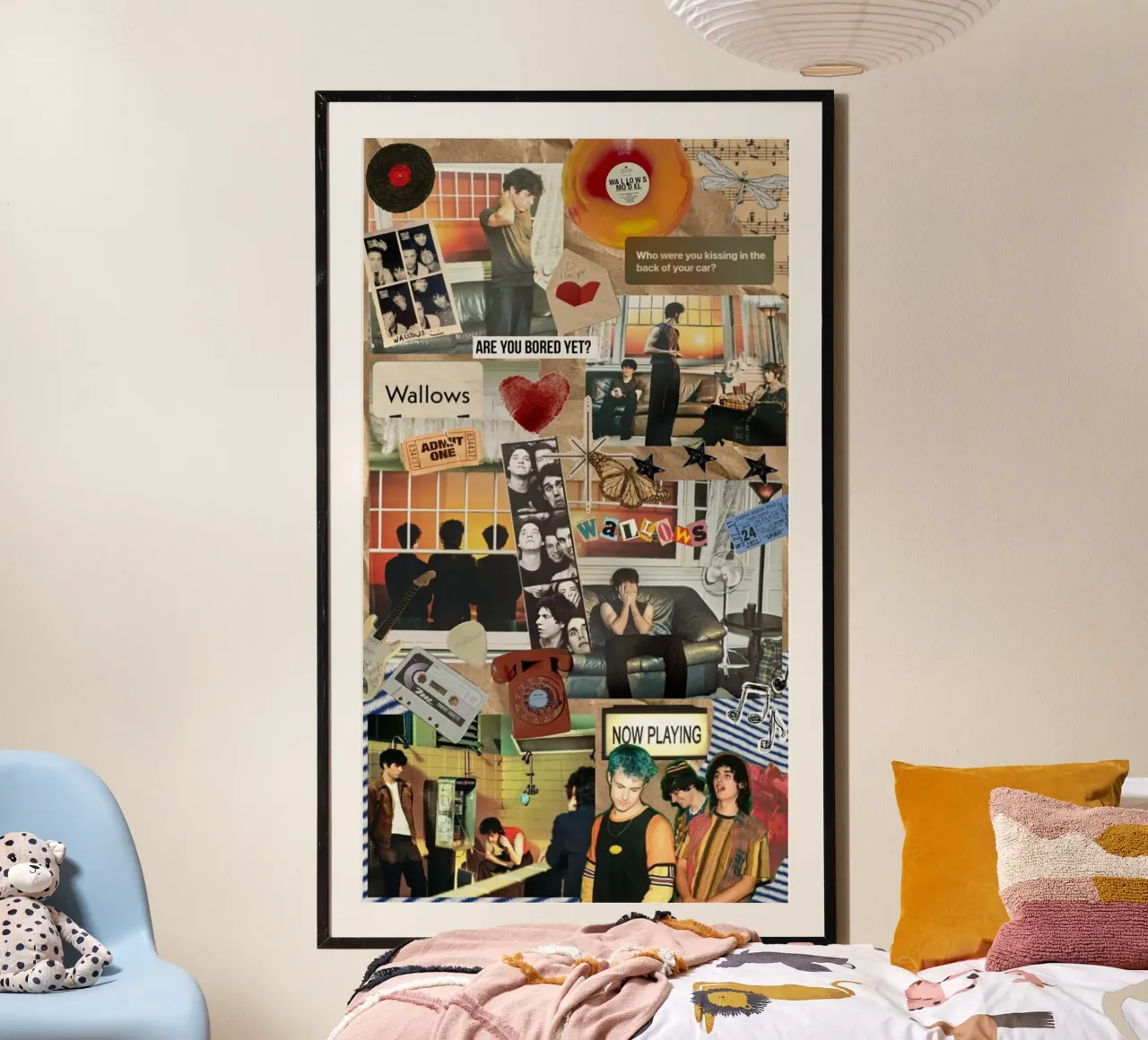 Gloed in schaduwen poster met kunststof frame van ktlocb