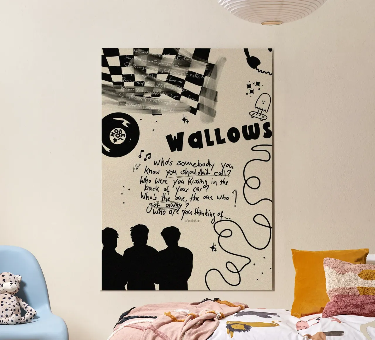 Tra un momento e l'altro poster con telaio in alluminio da ktlocb