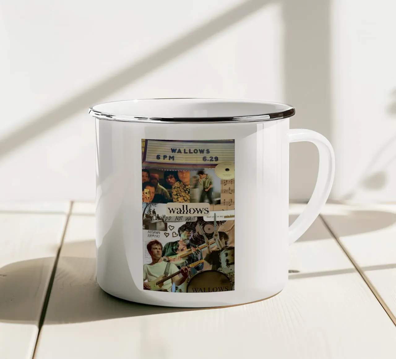 Notti indie senza fine tazza in smalto da ktlocb