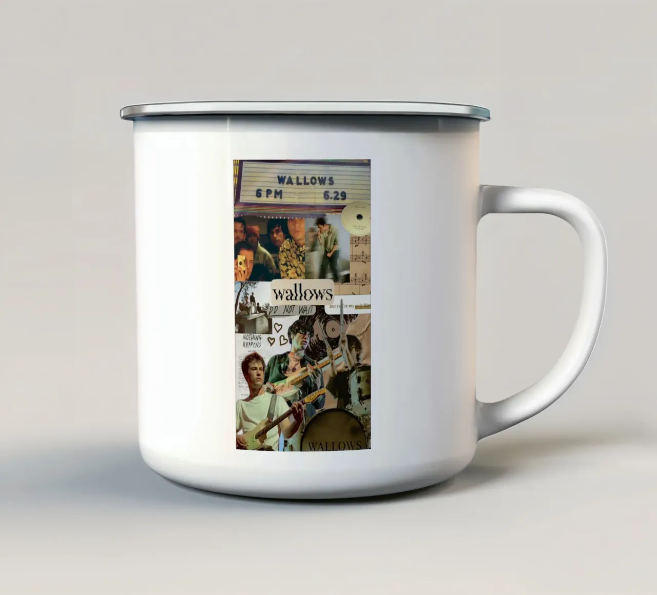 Notti indie senza fine tazza in smalto da ktlocb