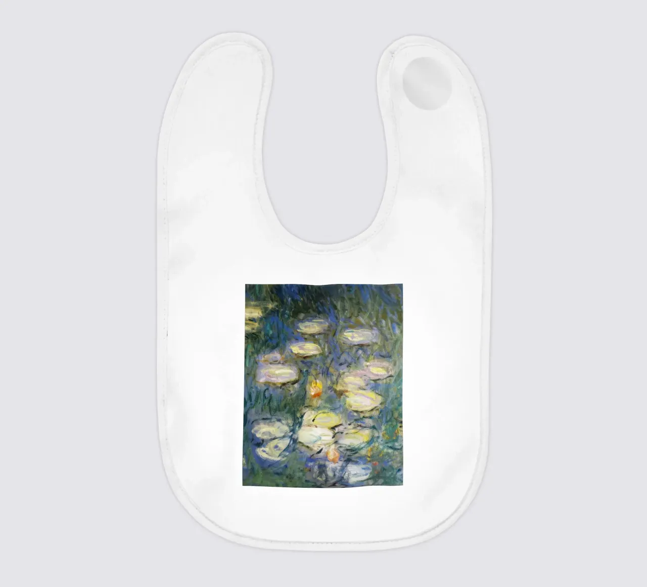 Claude monet Ninfee 6 bavaglino da clay bobby