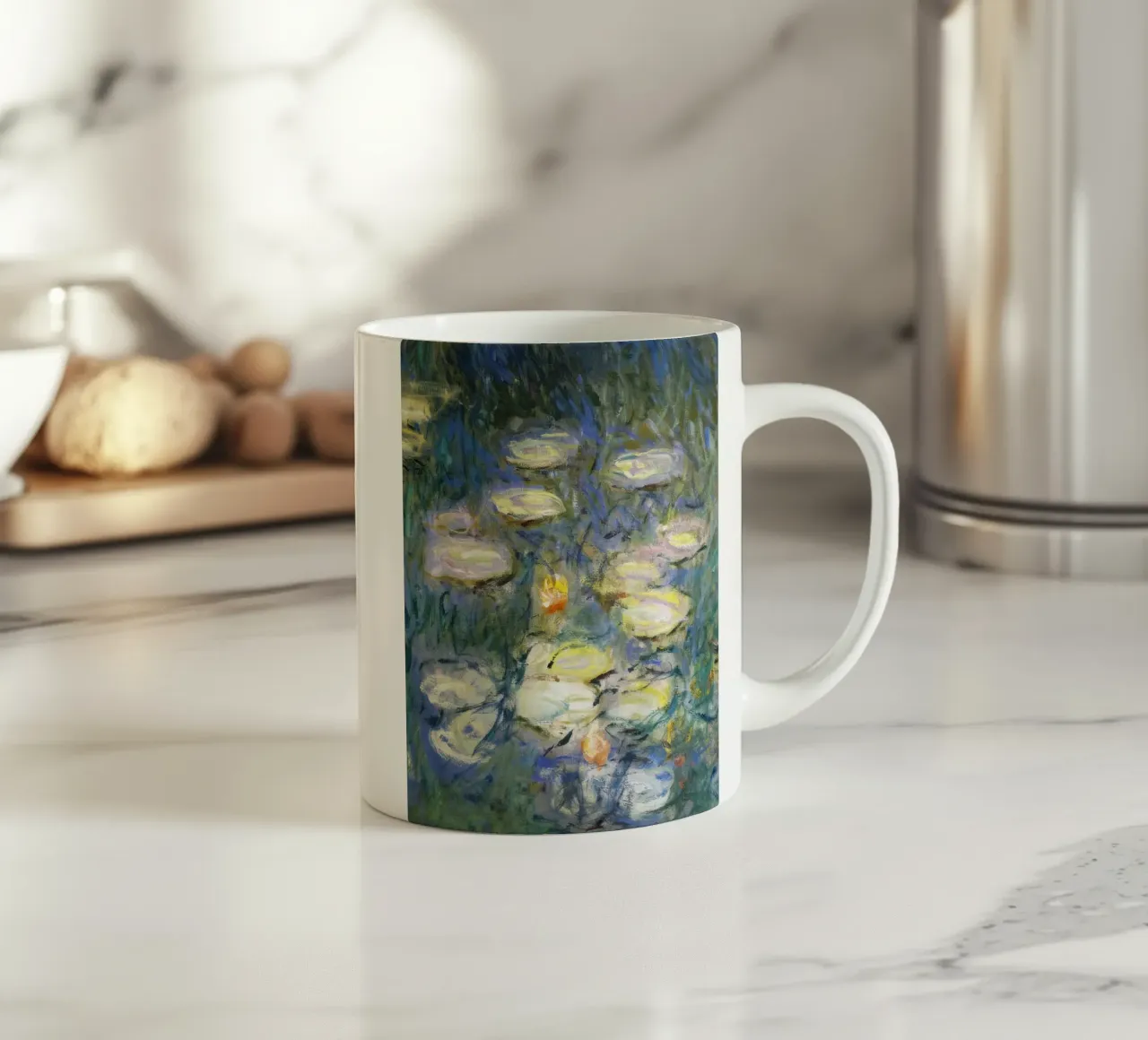 Claude monet Ninfee 6 tazza in ceramica da clay bobby