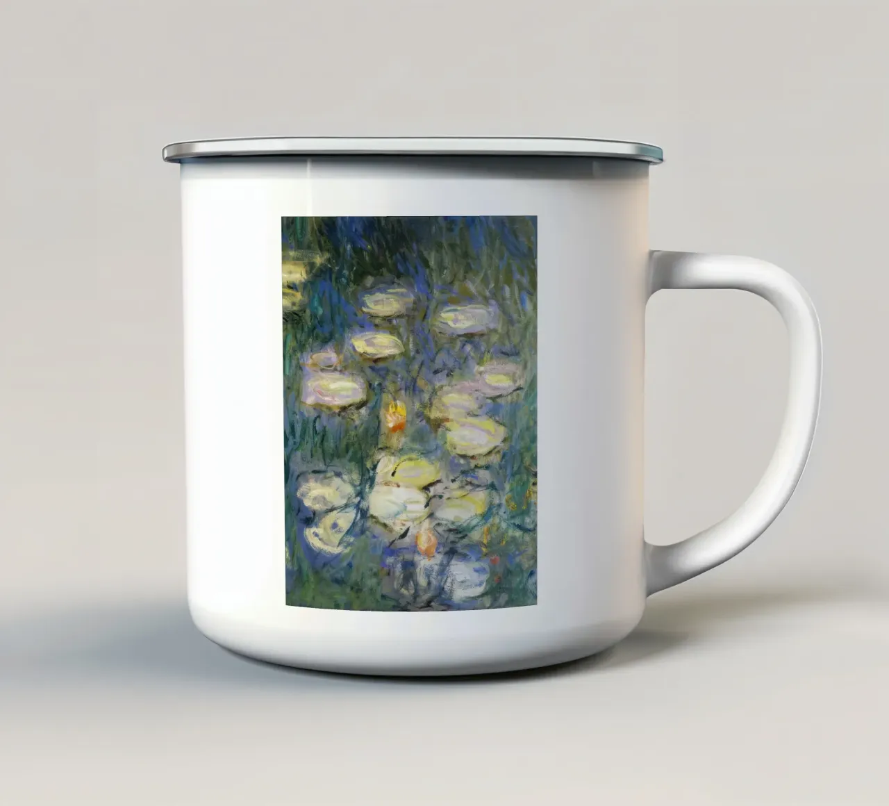 Claude monet Ninfee 6 tazza in smalto da clay bobby