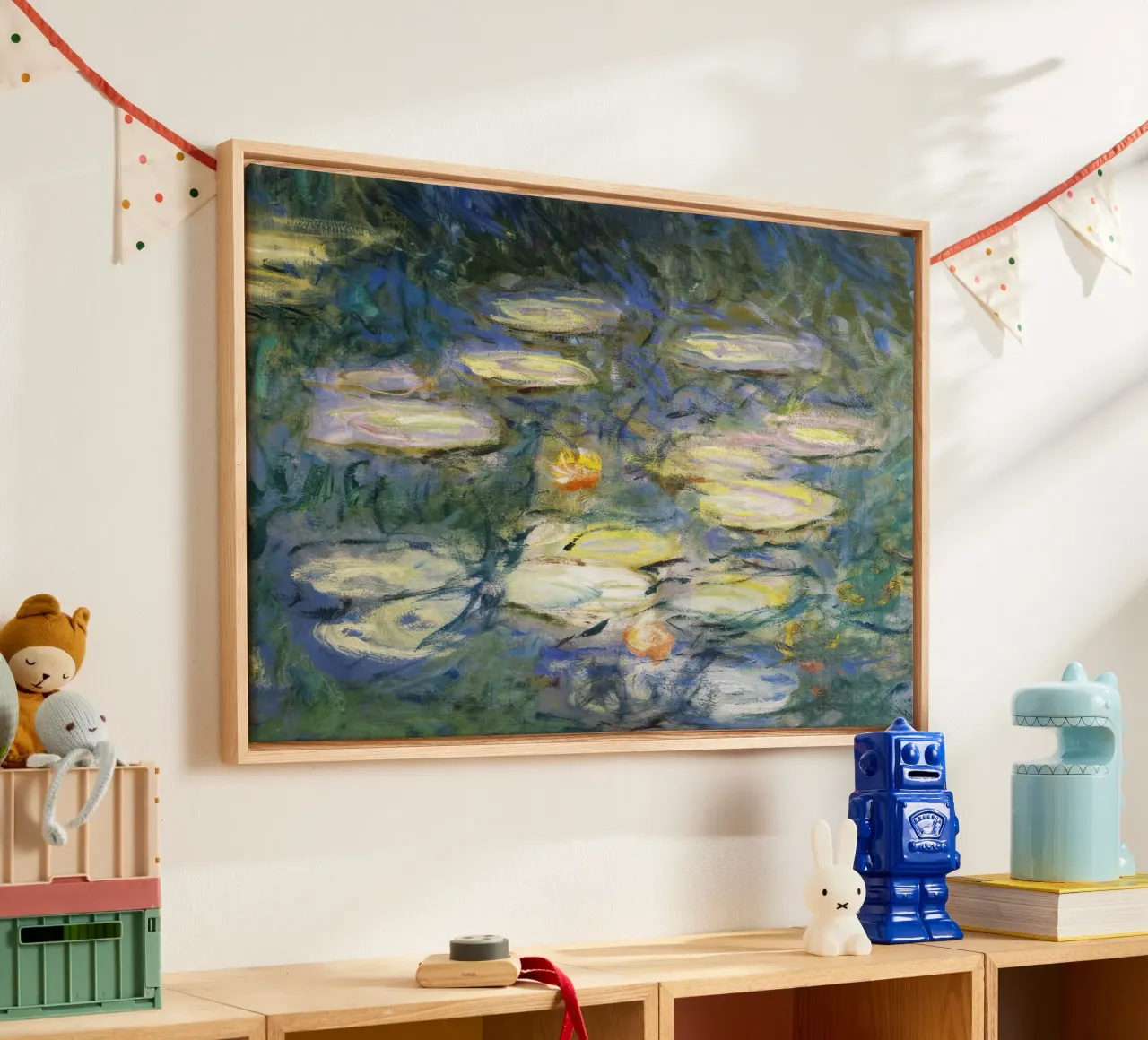 Claude monet Ninfee 6 tela con Cornice a cassetta da clay bobby