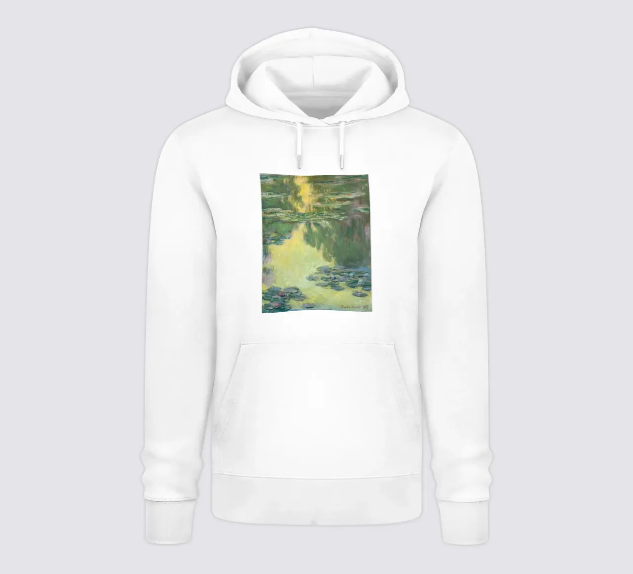 Claude monet Ninfee 7 felpa con cappuccio da clay bobby