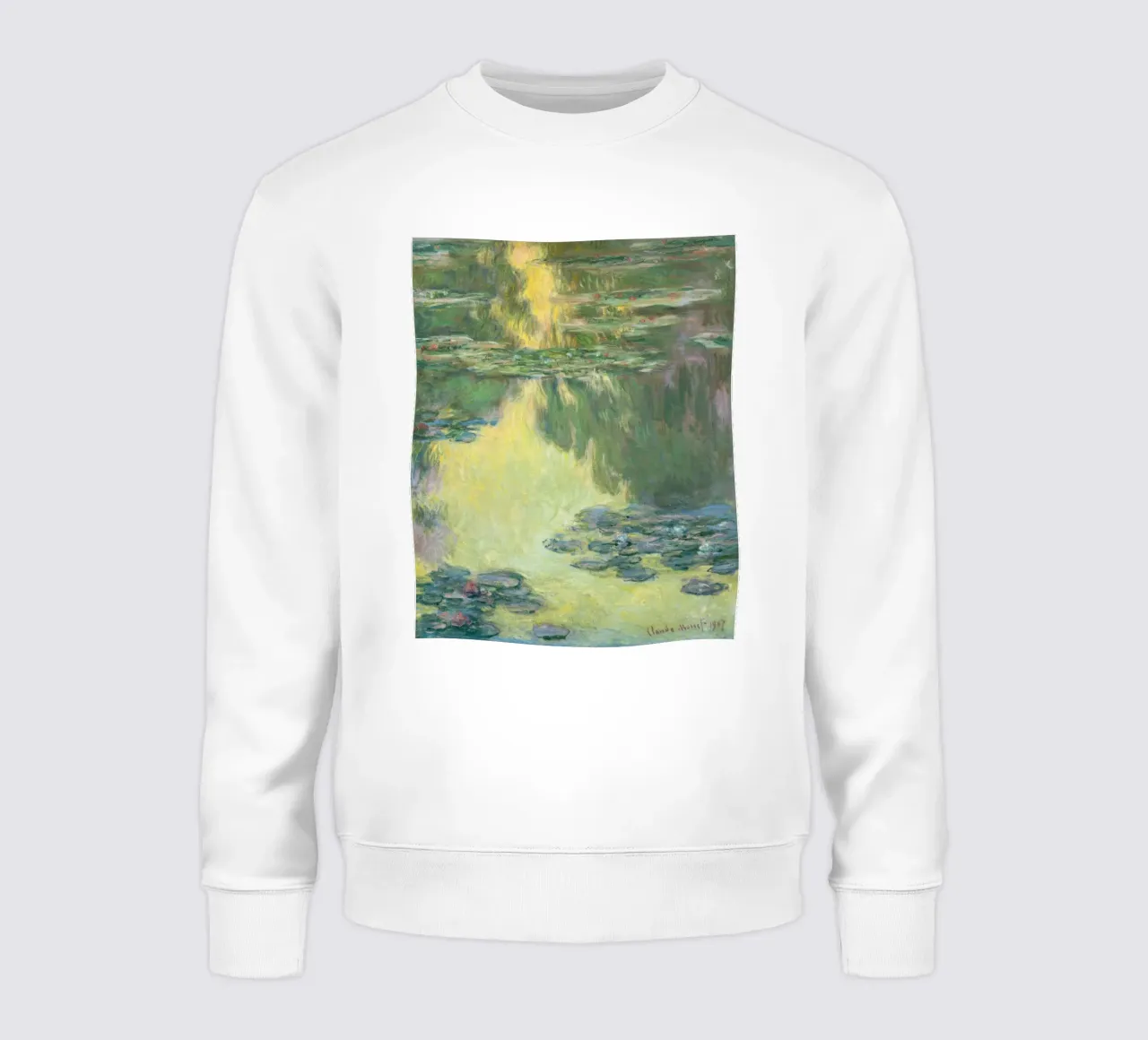 Claude monet Ninfee 7 felpa da clay bobby