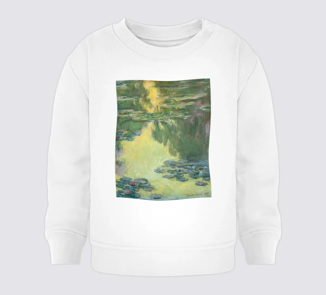 Claude monet Ninfee 7 felpa neonato da clay bobby