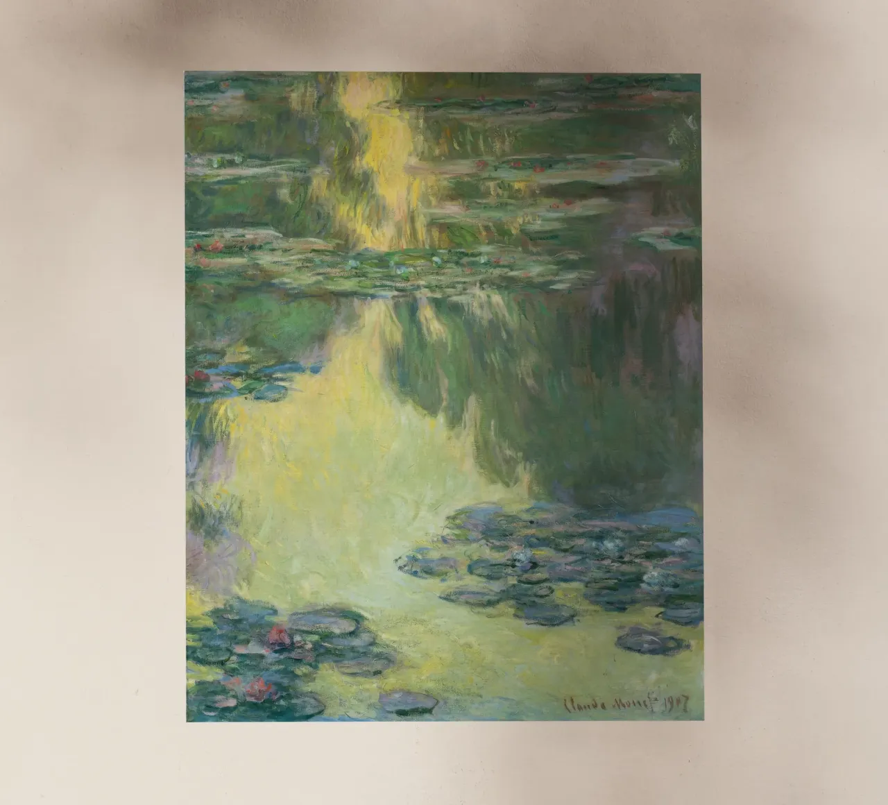 Claude monet Ninfee 7 pellicola backlit da clay bobby