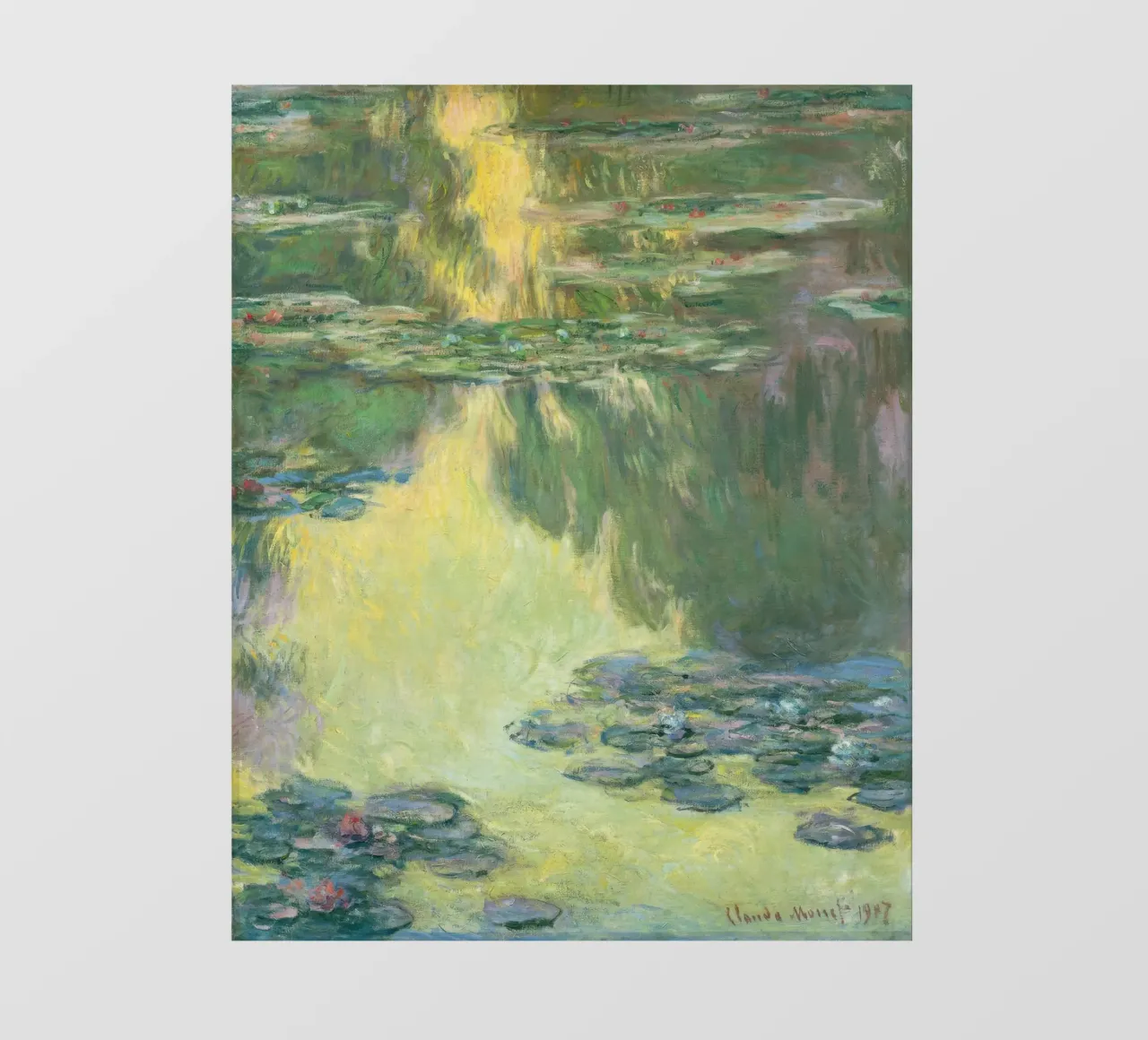 Claude monet Ninfee 7 pellicola backlit da clay bobby