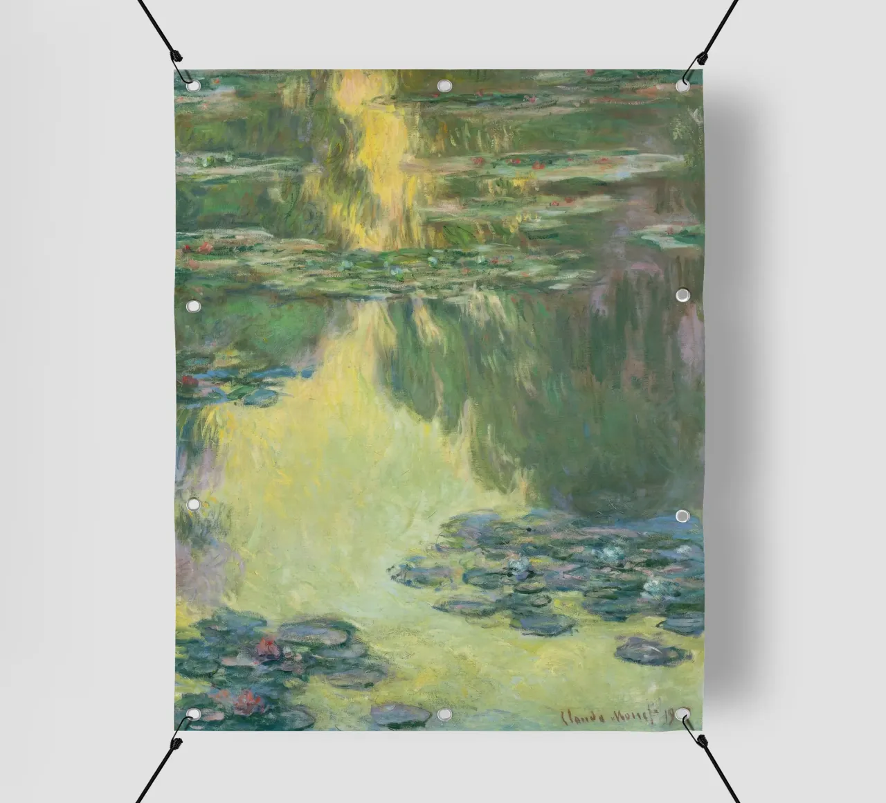 Claude monet Ninfee 7 telo in pvc da clay bobby