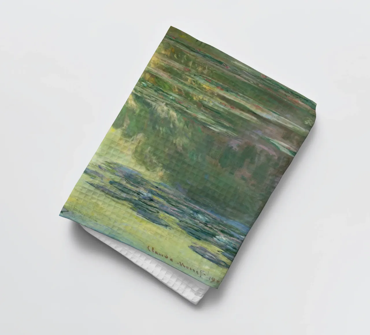 Claude monet Ninfee 7 canovaccio da cucina da clay bobby