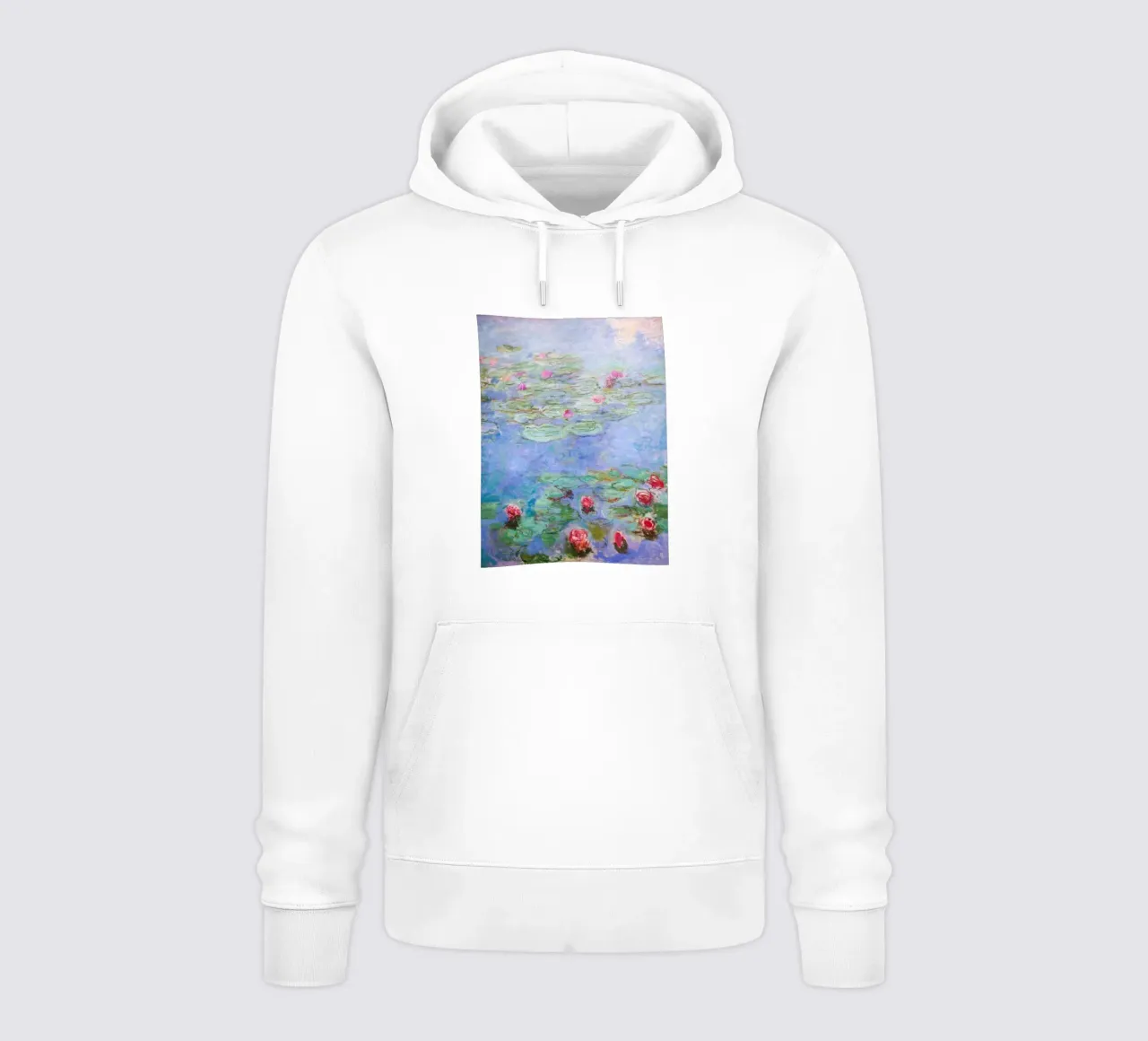 Claude monet Ninfee 8 felpa con cappuccio da clay bobby