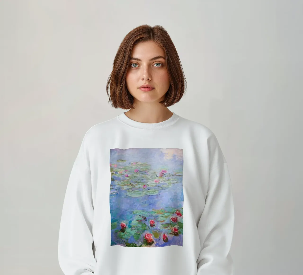 Claude monet Ninfee 8 felpa da clay bobby