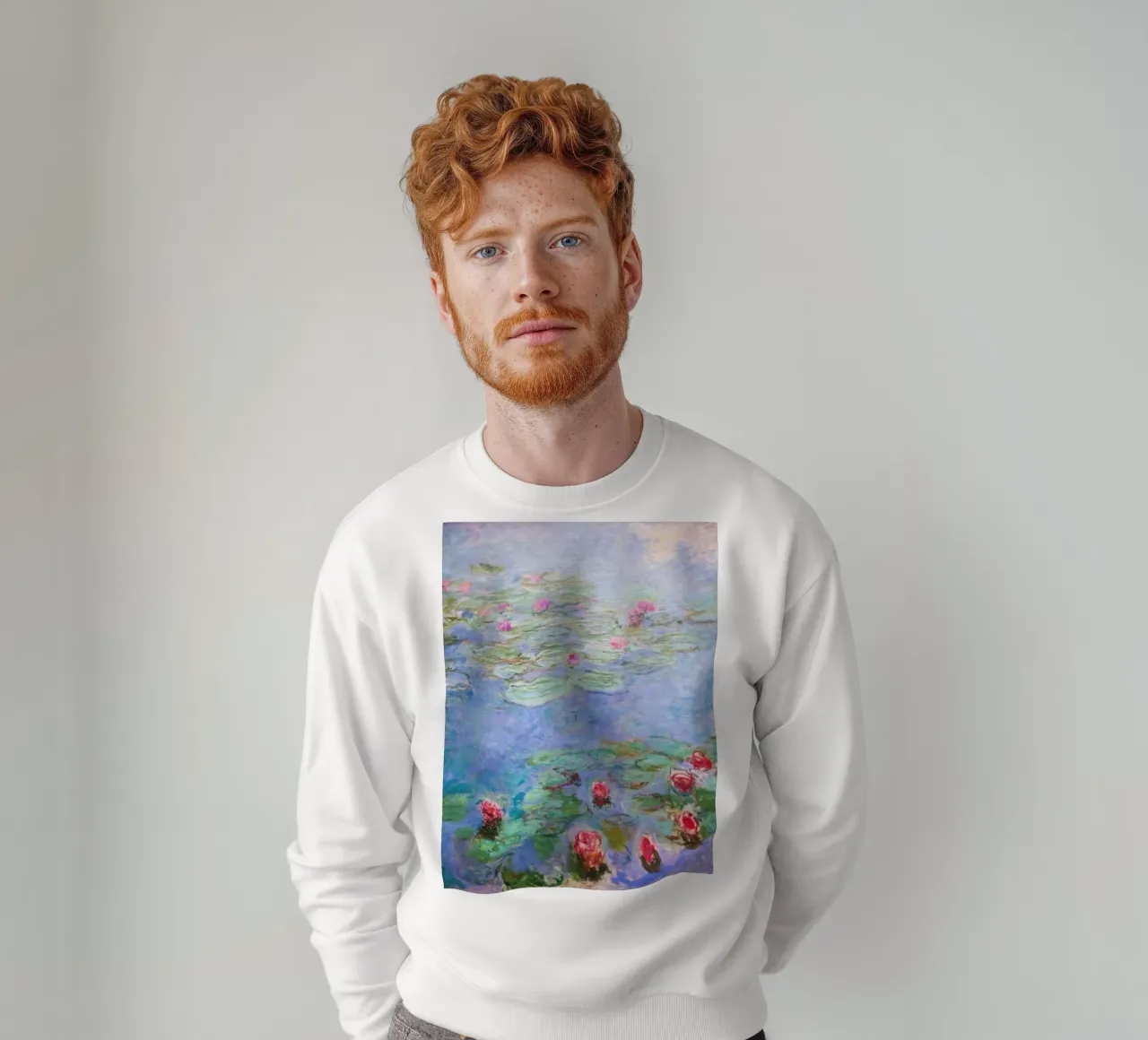 Claude monet Ninfee 8 felpa da clay bobby