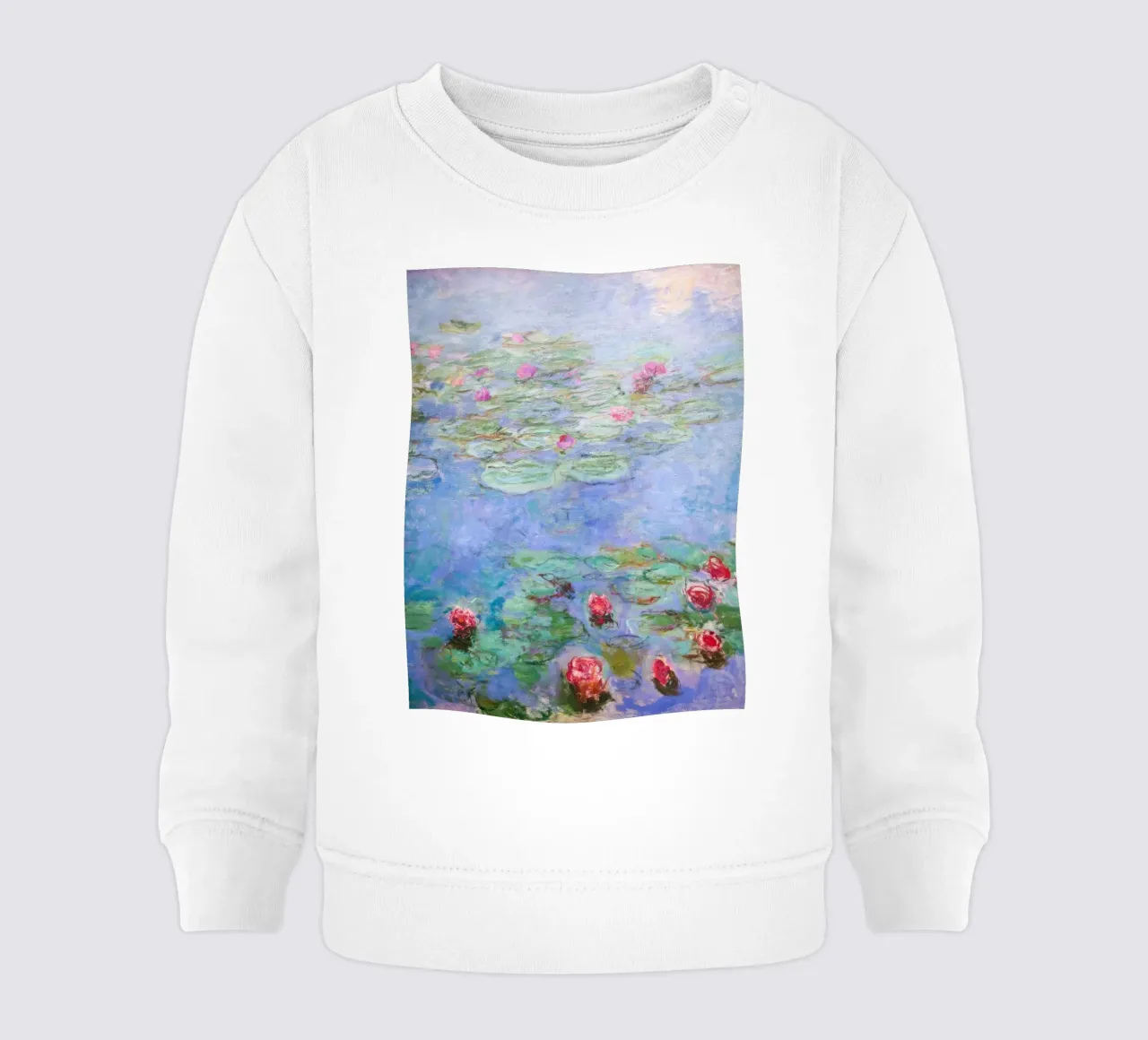 Claude monet Ninfee 8 felpa neonato da clay bobby