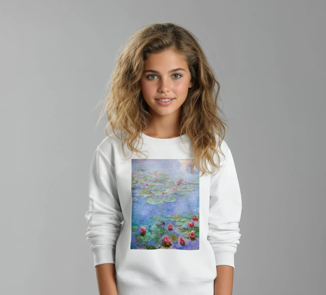 Claude monet Ninfee 8 felpa bambino da clay bobby