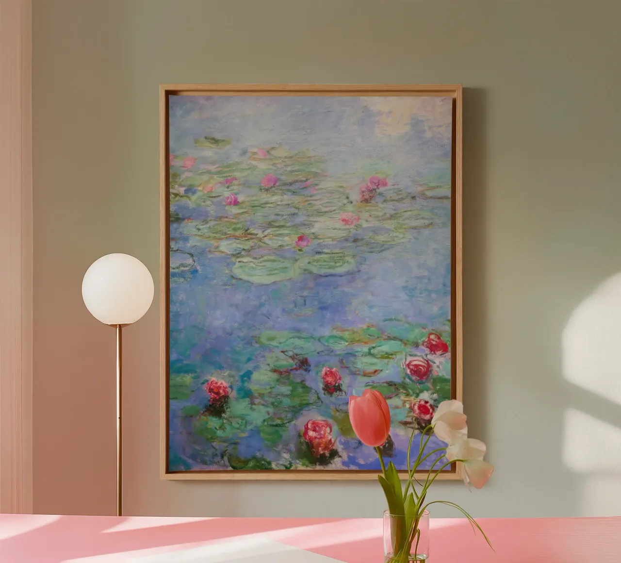 Claude monet Ninfee 8 tela con Cornice a cassetta da clay bobby