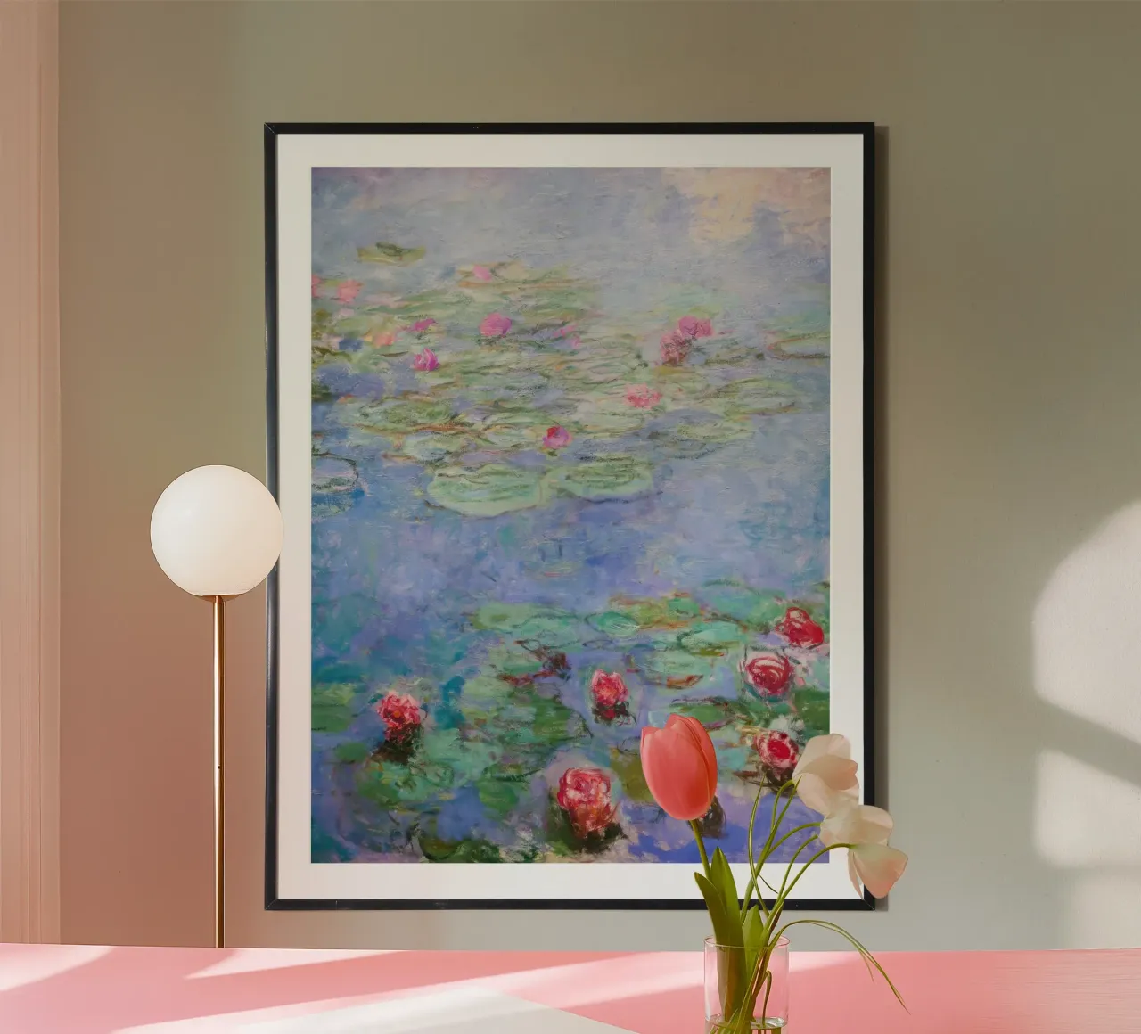 Claude monet Ninfee 8 poster con telaio in alluminio da clay bobby