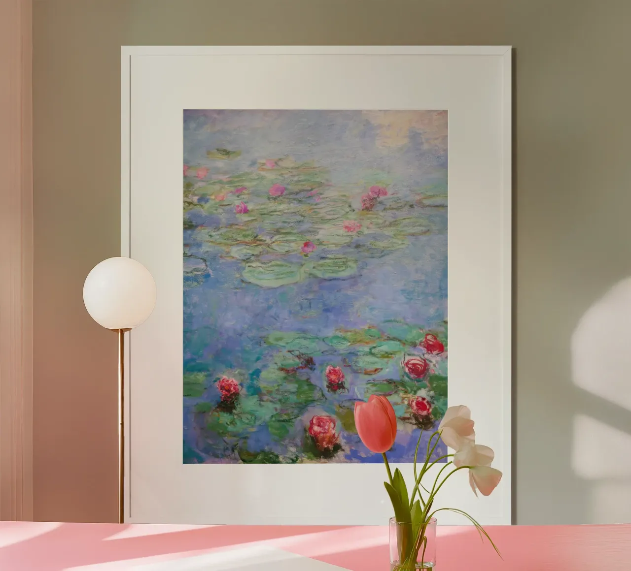 Claude monet Ninfee 8 poster con telaio in alluminio da clay bobby
