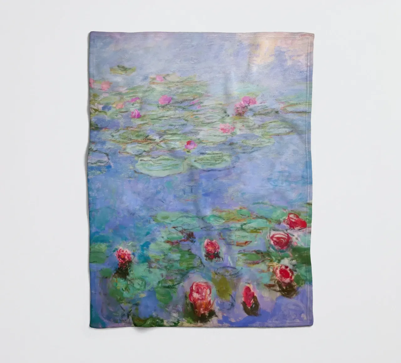 Claude monet Ninfee 8 coperta in pile da clay bobby
