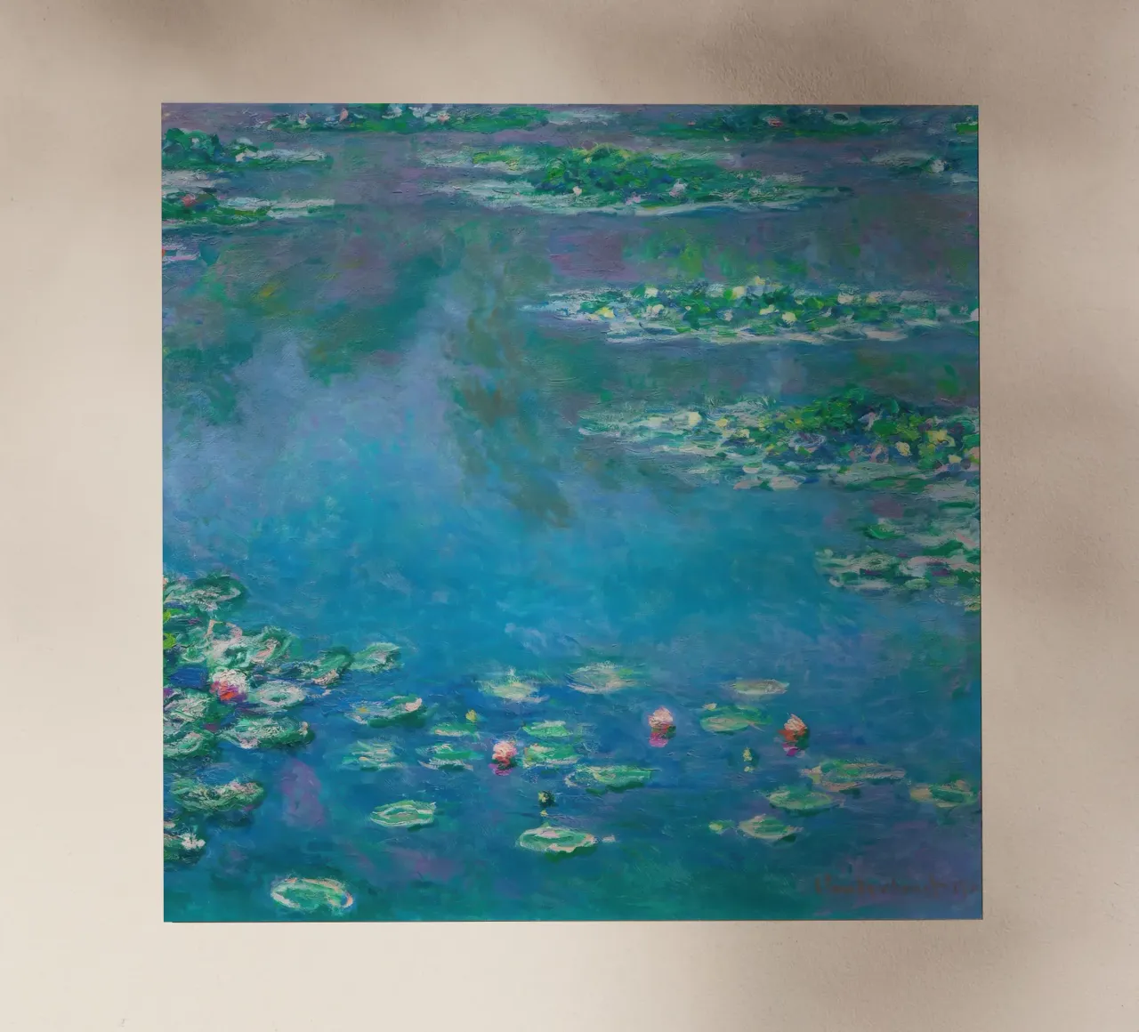 Claude monet Ninfee 9 pellicola backlit da clay bobby