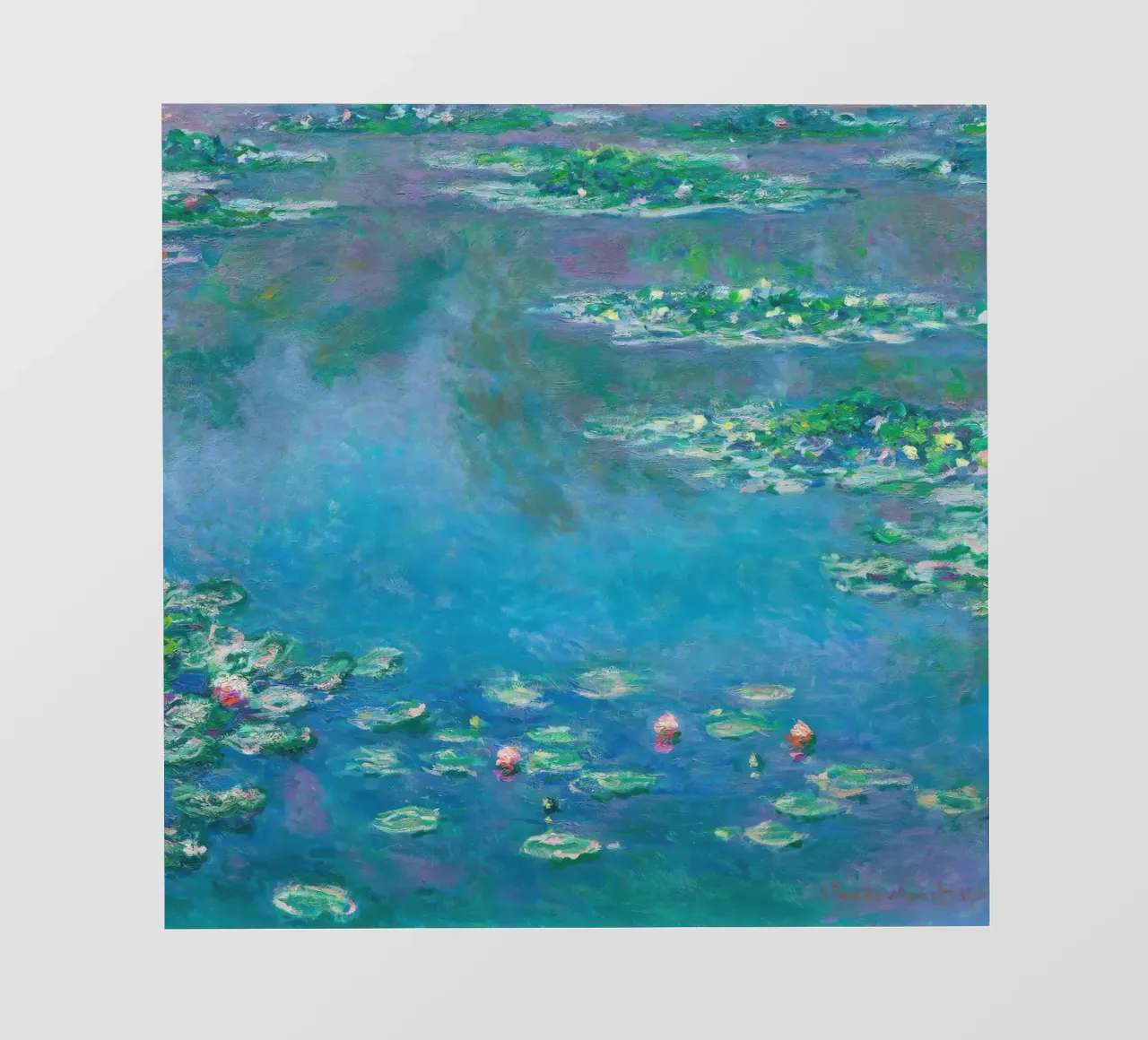 Claude monet Ninfee 9 pellicola backlit da clay bobby