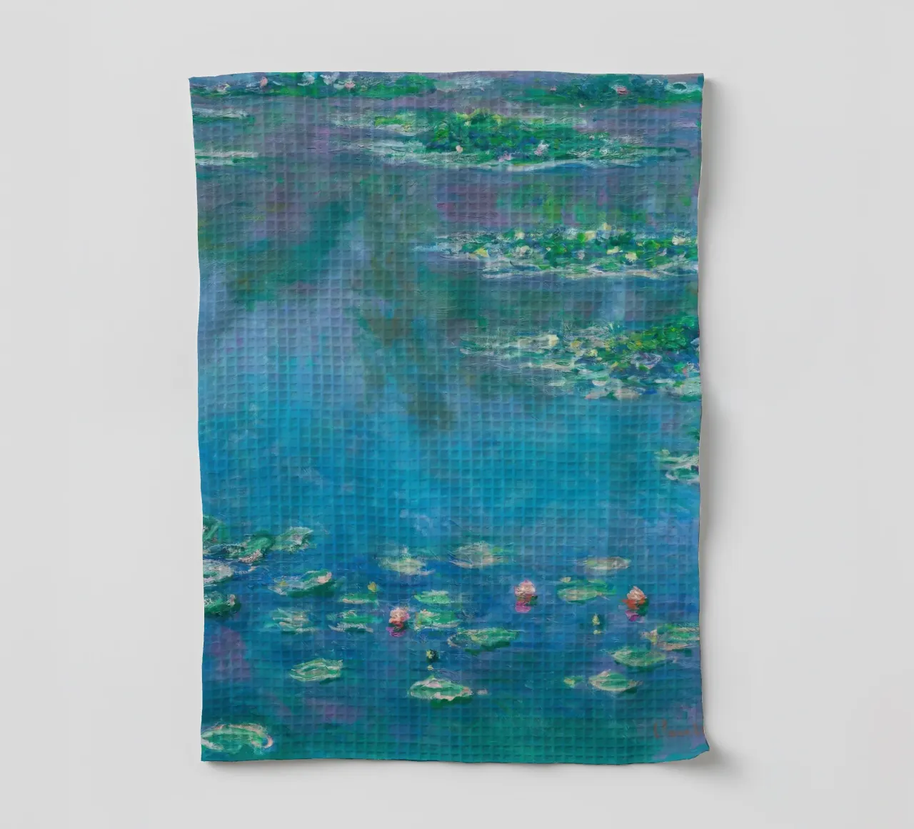 Claude monet Ninfee 9 canovaccio da cucina da clay bobby