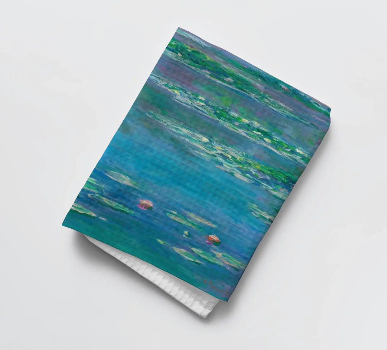 Claude monet Ninfee 9 canovaccio da cucina da clay bobby
