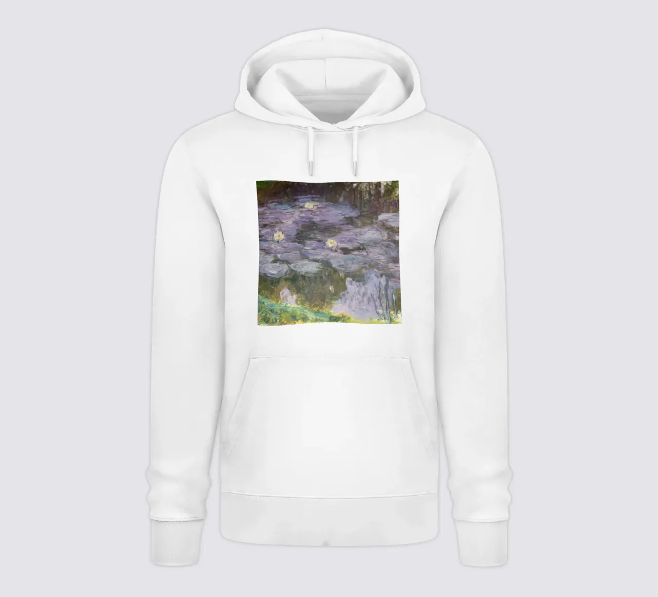 Claude monet Ninfee 10 felpa con cappuccio da clay bobby