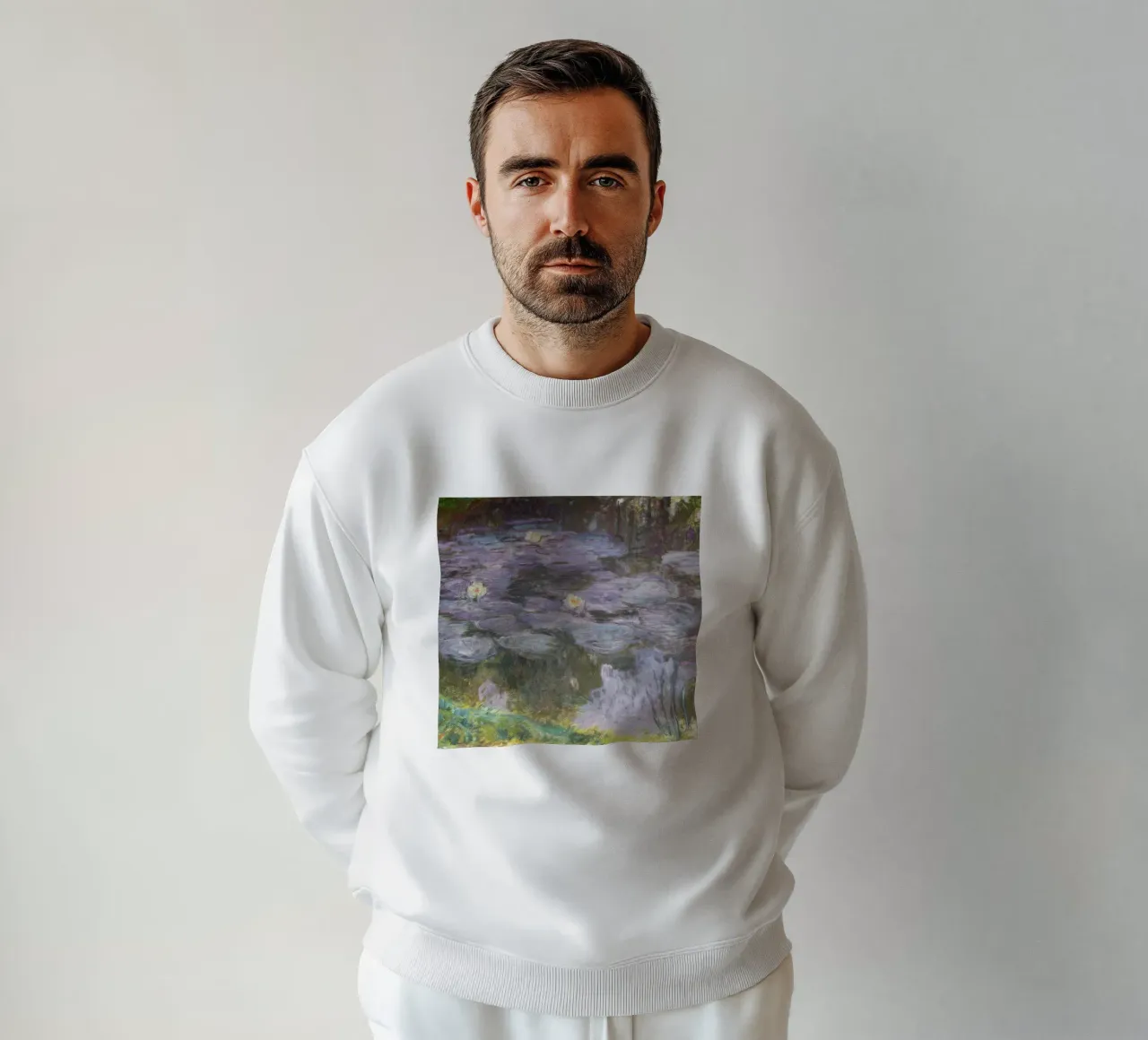 Claude monet Ninfee 10 felpa da clay bobby