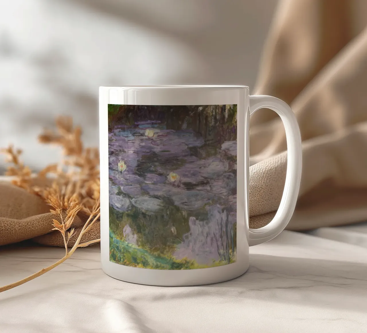 Claude monet Ninfee 10 tazza in ceramica da clay bobby