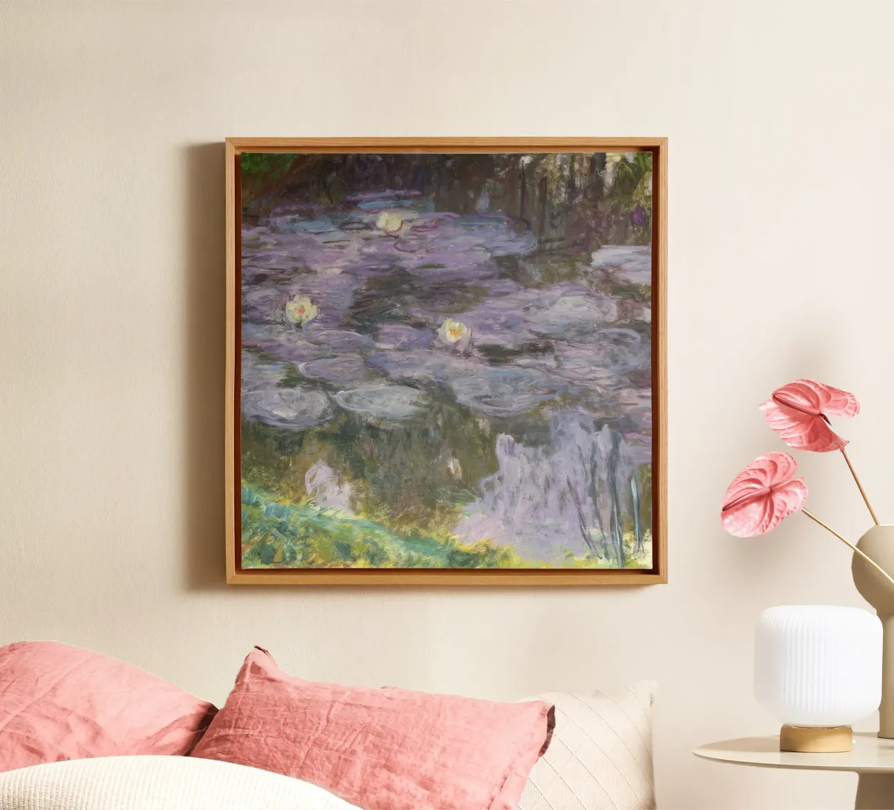 Claude monet Ninfee 10 tela con Cornice a cassetta da clay bobby