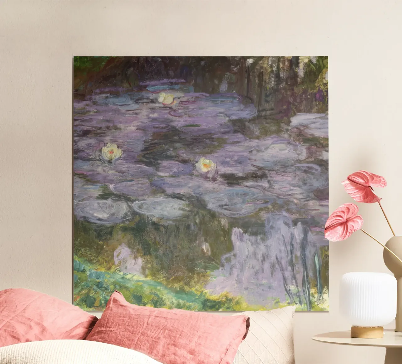 Claude monet Ninfee 10 poster con telaio in alluminio da clay bobby