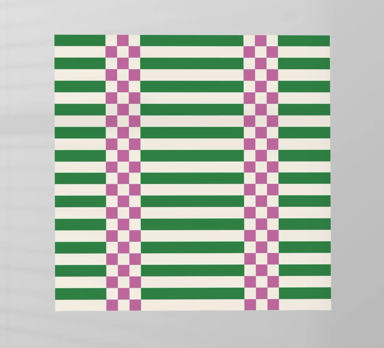 Purple and green checks and lines pellicola backlit da TijanaArtStudio88