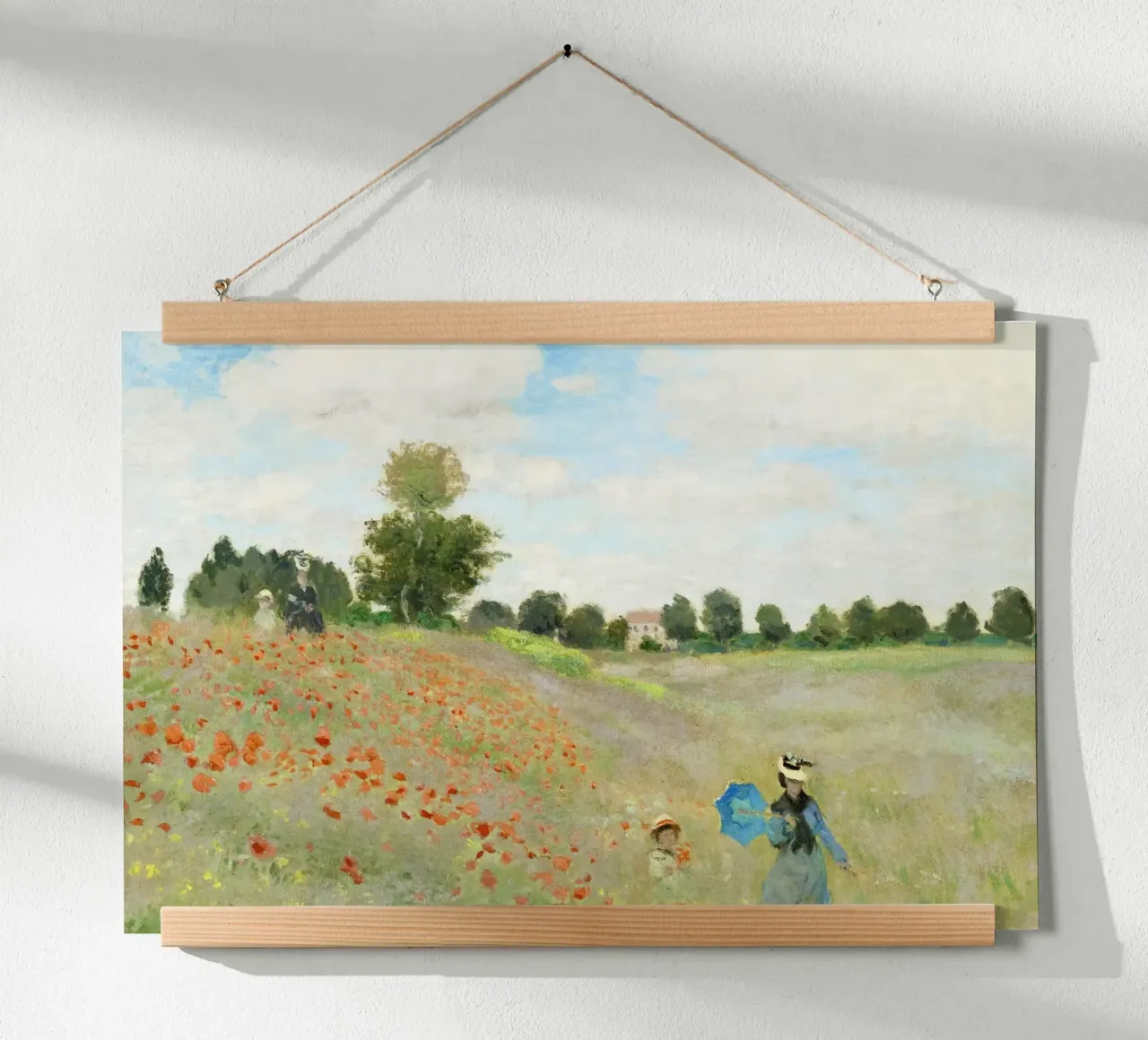 Claude Monet’s The Poppy Field near Argenteuil (1873) poster with plastic frame by Classic Art Prints