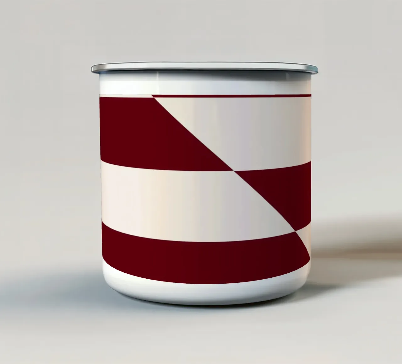 Poster Bauhaus - Linee minimaliste Francoforte 1919 tazza in smalto da Studio Vibe