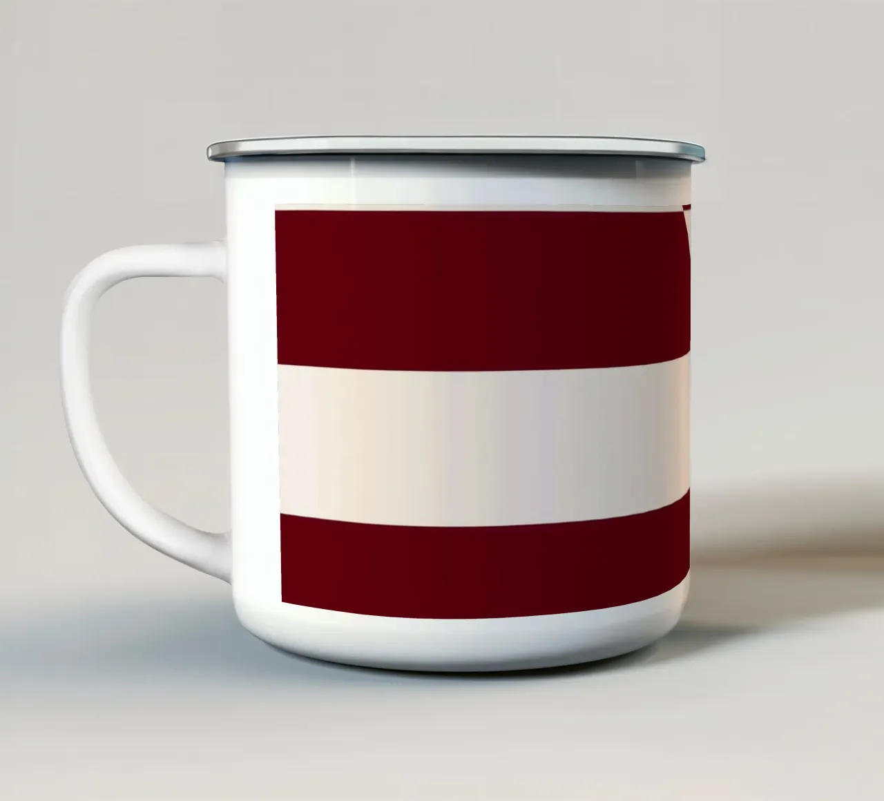 Poster Bauhaus - Linee minimaliste Francoforte 1919 tazza in smalto da Studio Vibe