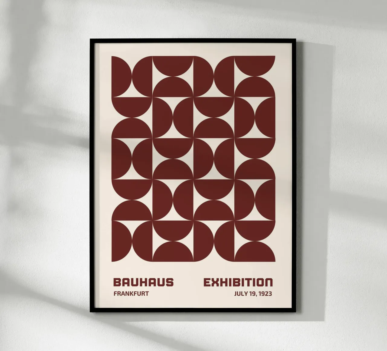 Poster Bauhaus - Forme geometriche Francoforte 1923 poster con telaio in plastica da Studio Vibe