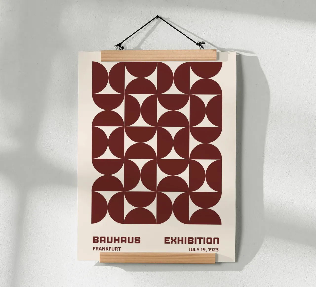 Poster Bauhaus - Forme geometriche Francoforte 1923 poster con telaio in plastica da Studio Vibe
