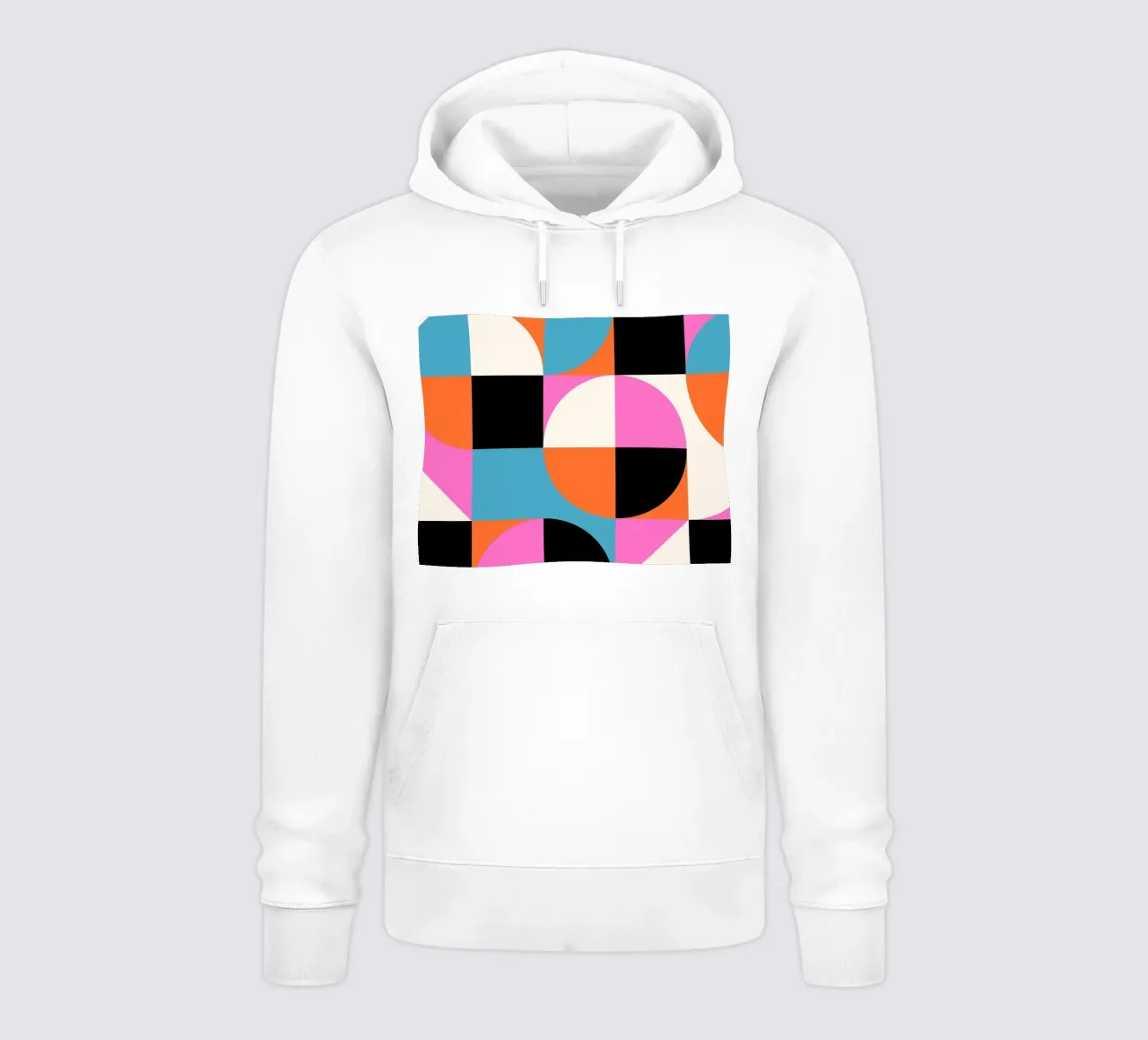 Poster di geometria - Forme astratte a colori felpa con cappuccio da Studio Vibe