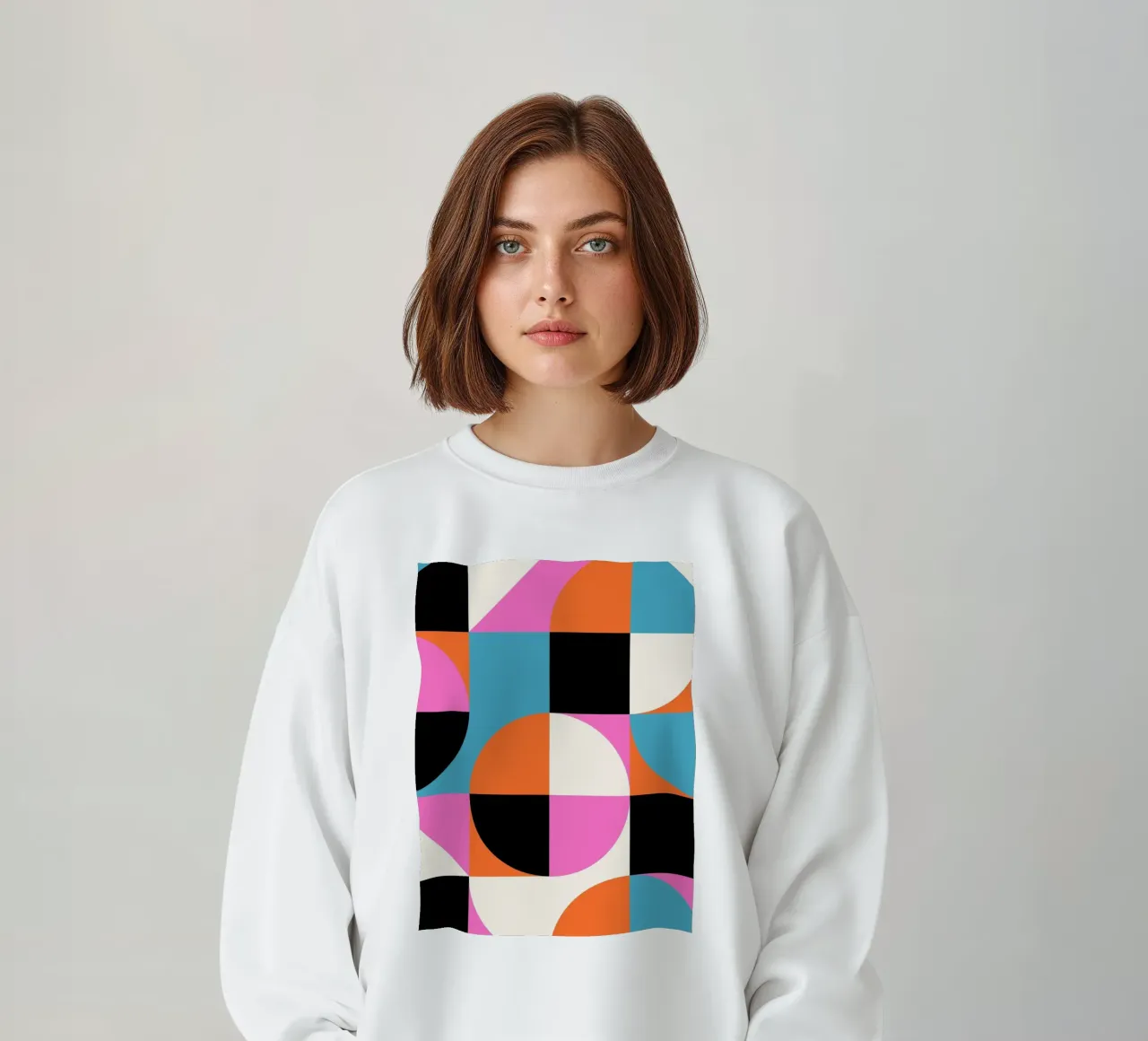 Poster di geometria - Forme astratte a colori felpa da Studio Vibe