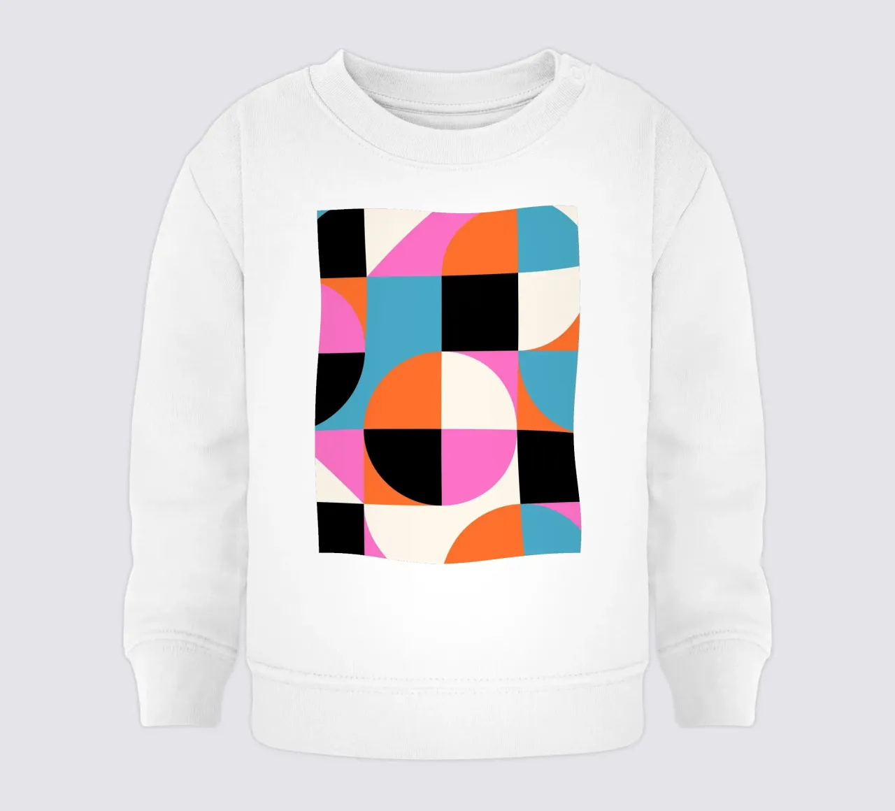 Poster di geometria - Forme astratte a colori felpa neonato da Studio Vibe