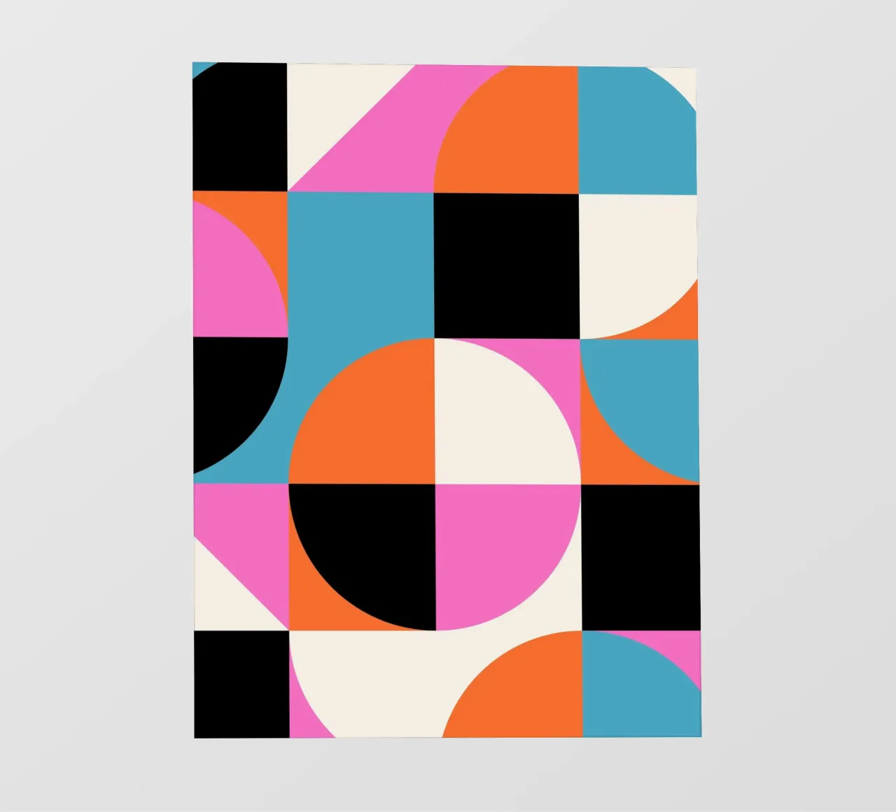 Poster di geometria - Forme astratte a colori pellicola backlit da Studio Vibe